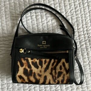 Vintage Kate Spade pony hair leopard crossbody